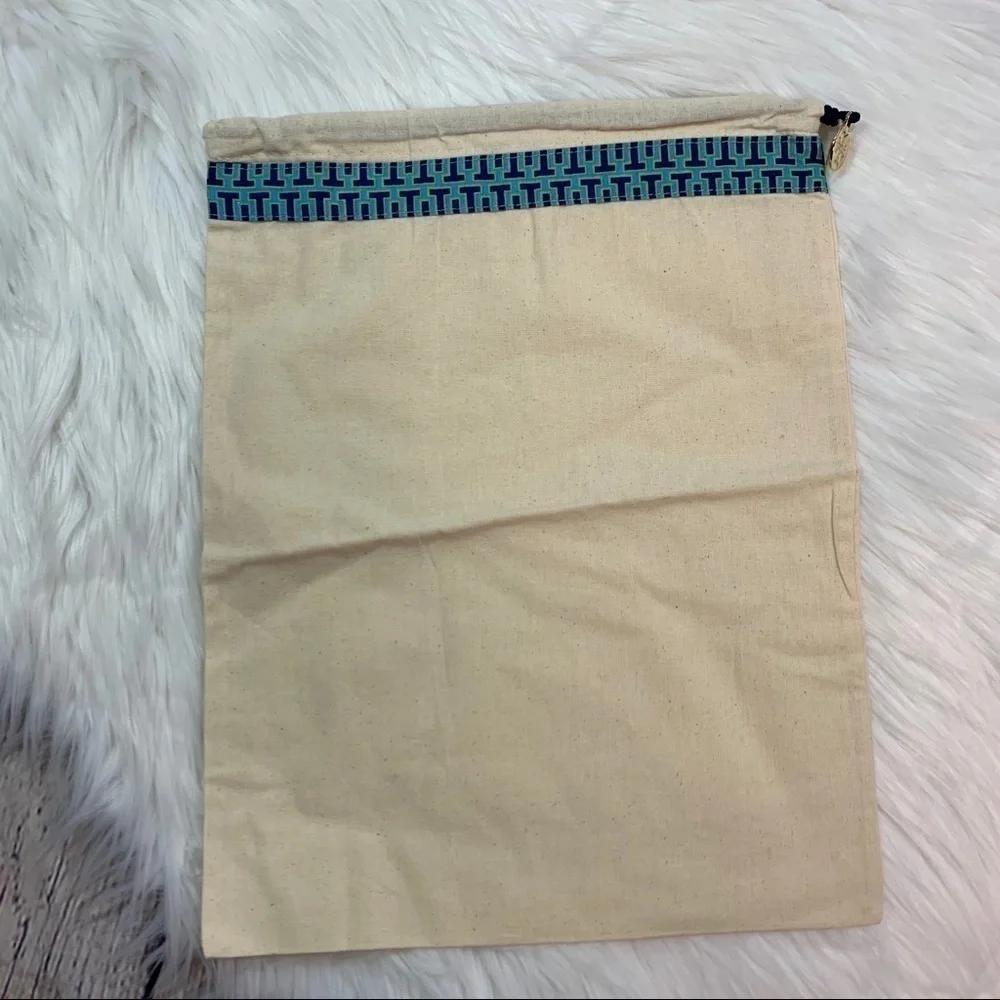 NWOT Tory Burch Canvas Dust Bag 11 1/4 X 14 1/2